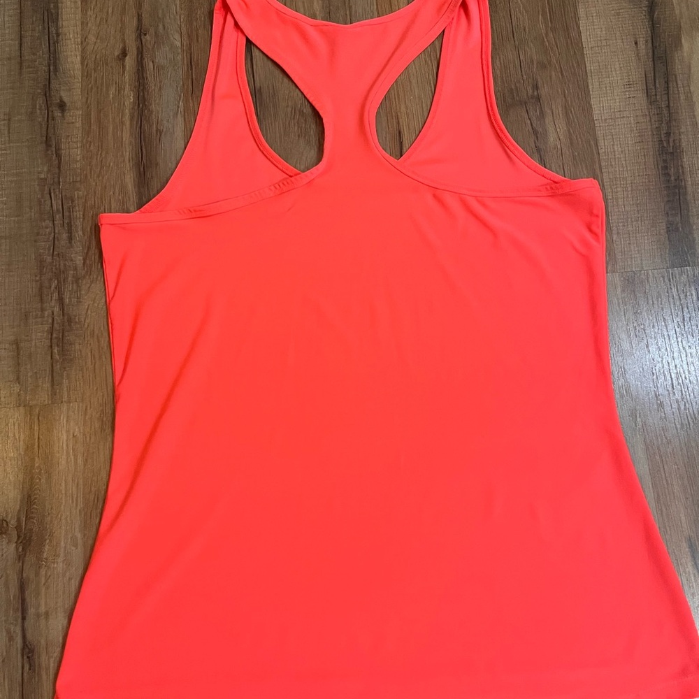 RBX Women's Bright Coral/Hot Pink Tank Top Workout Razor Back - Picture 4 of 5